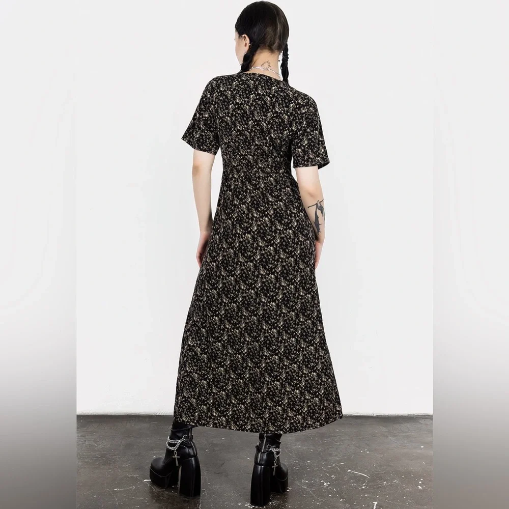 Disturbia Gardenia Print Button Down Midaxi Dress US 6 / UK 10 - Picture 3 of 10